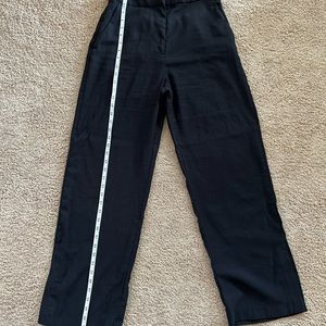 H&M linen blend wide leg pants